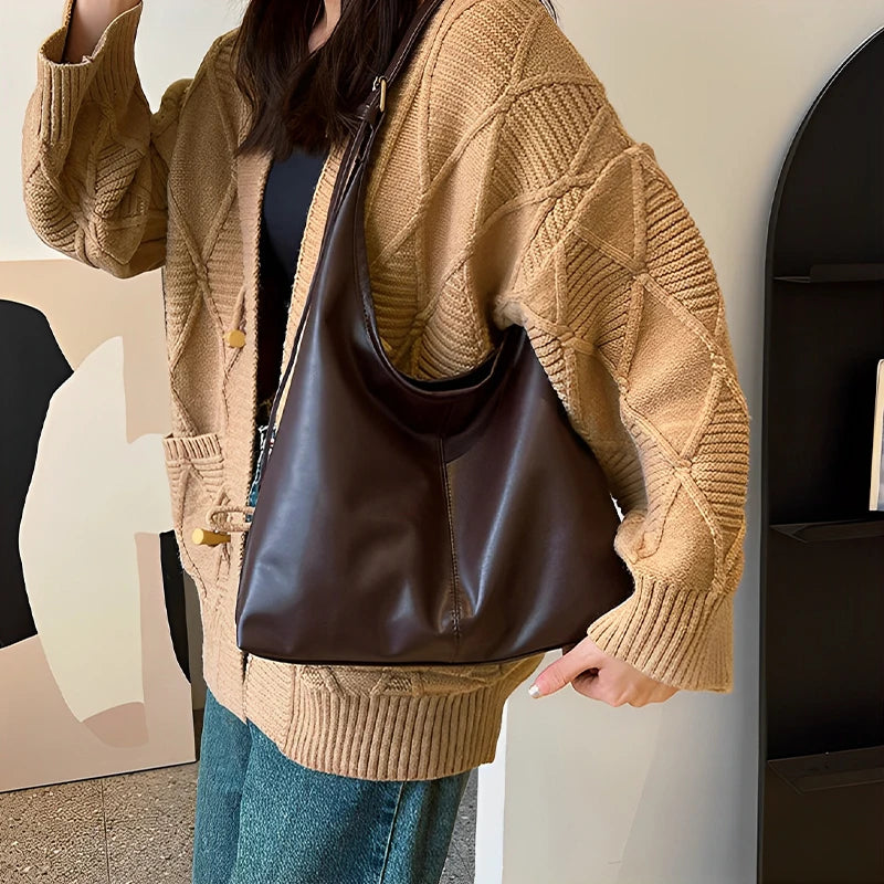 2025 High-Quality PU Large Tote Bag