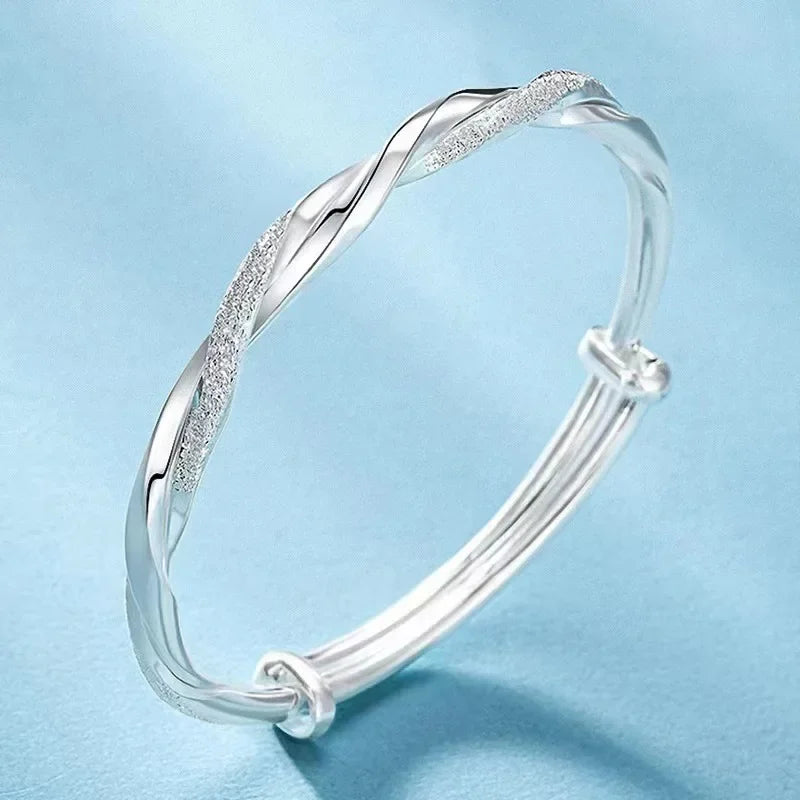 2024 Luxury Silver Color Lucky Bead Bracelet