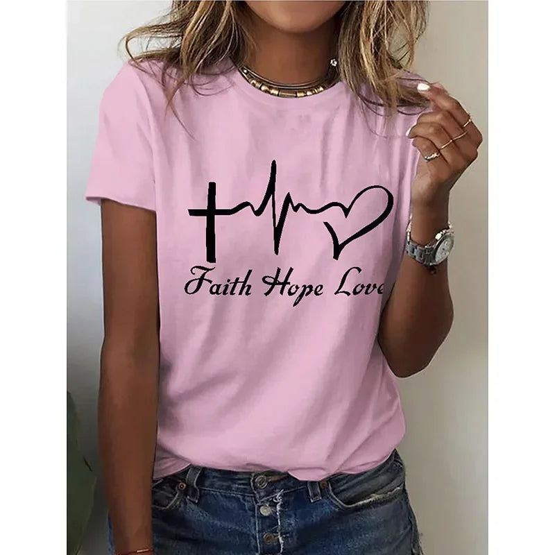 Retro Red Heart 3D Print T-shirt