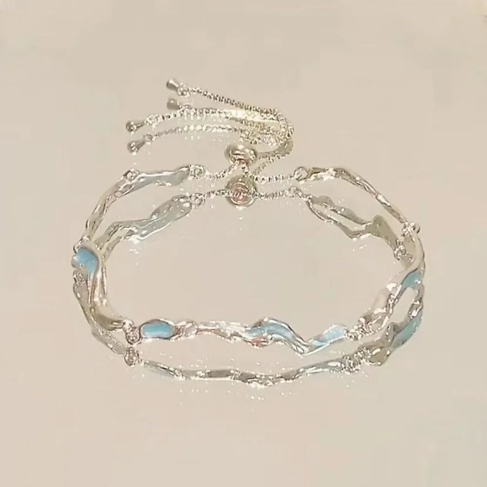 Elegant Crystal Flowers Zircon Bracelet
