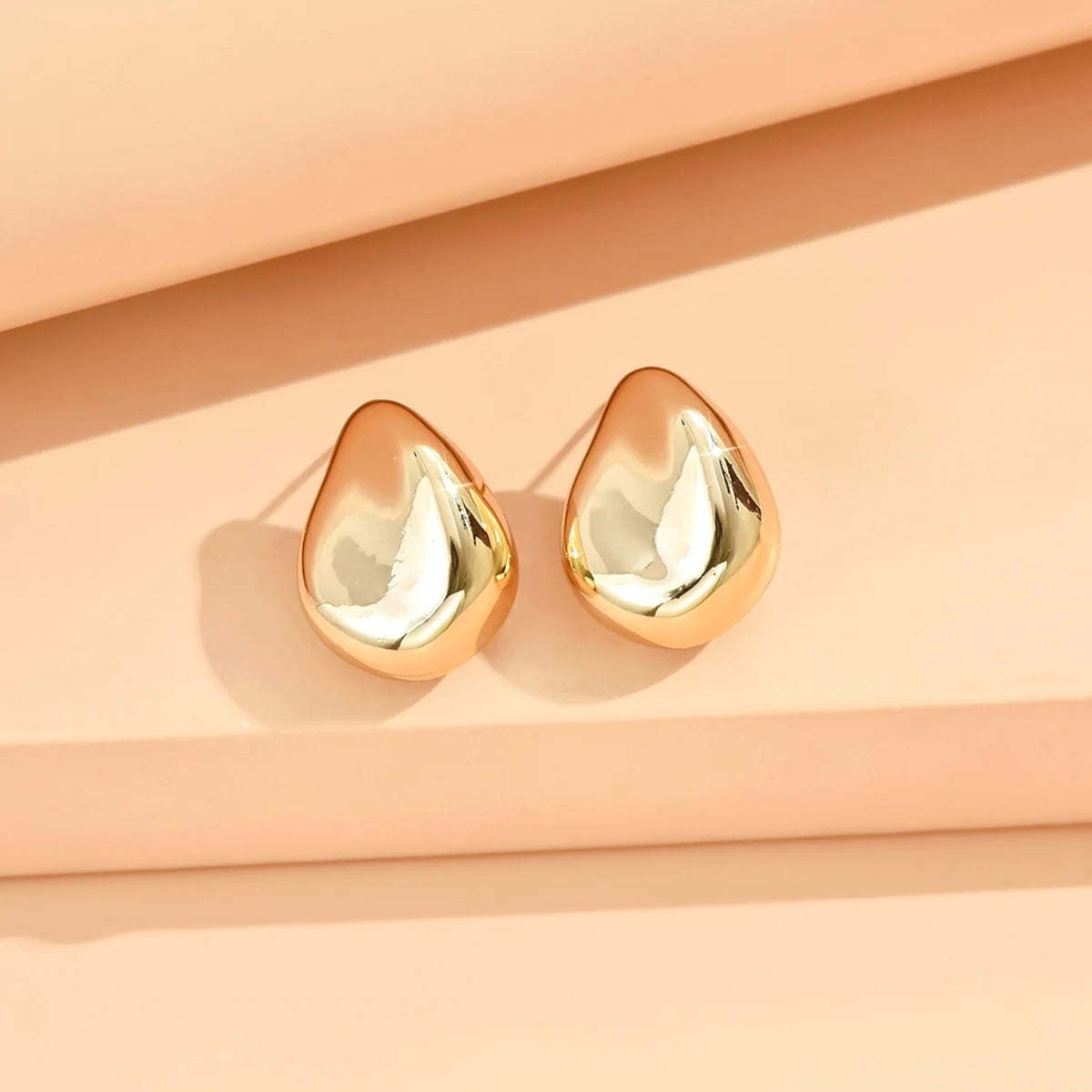 Geometric Irregular Metallic Earrings