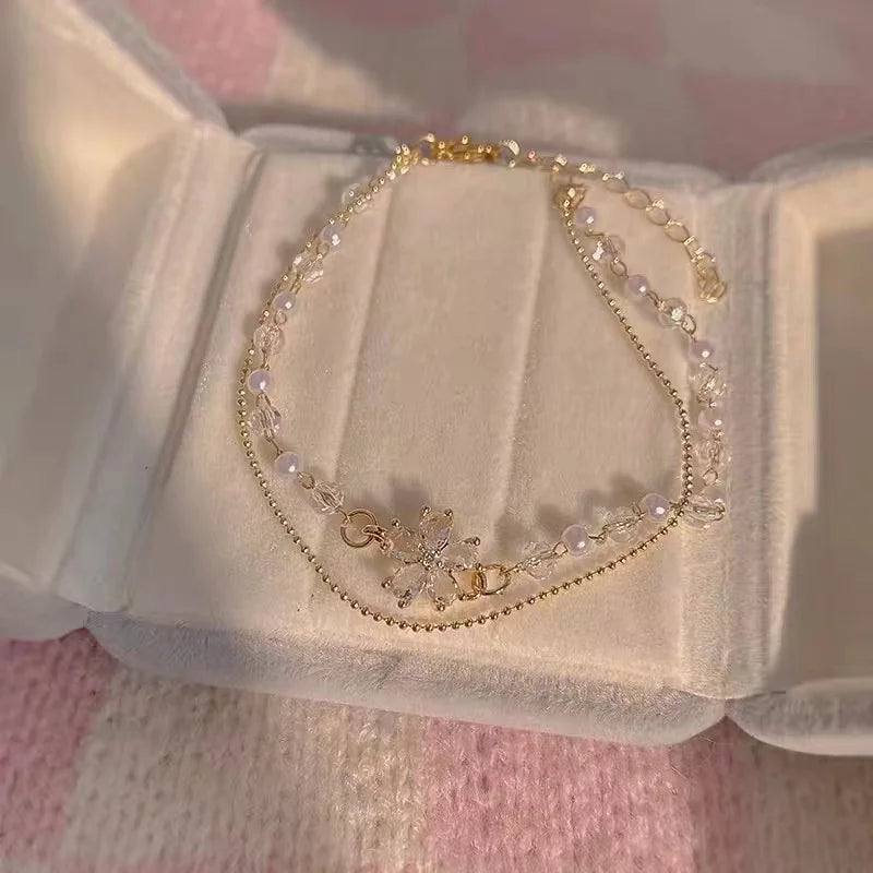 7Pcs Punk Vintage Gold Arrowhead Bracelets Set