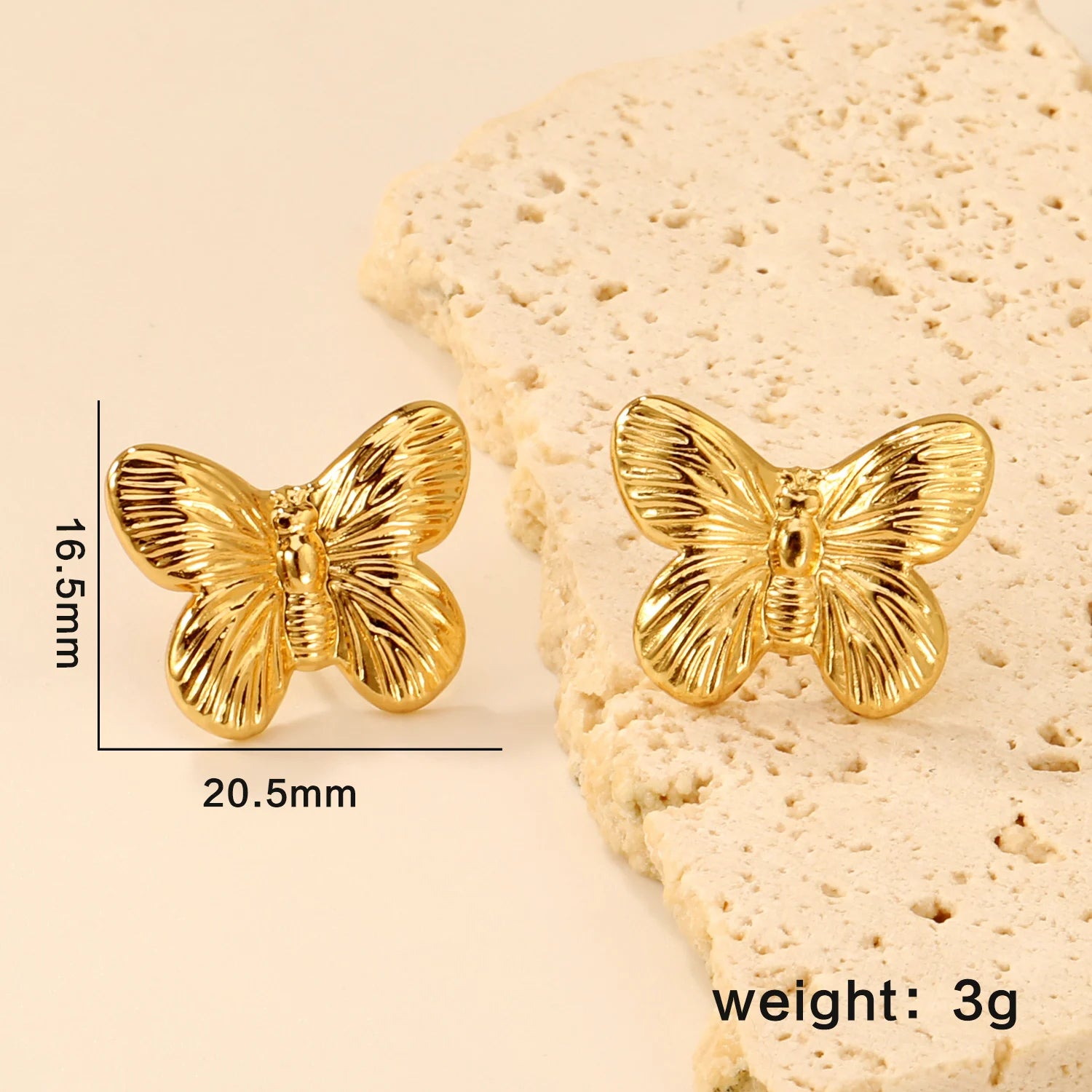 LUXUSTEEL Shell Water Drop Pearl Stud Earrings