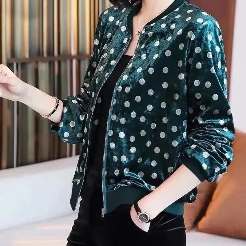 Women’s Trendy Loose-Fit Baseball Jacket