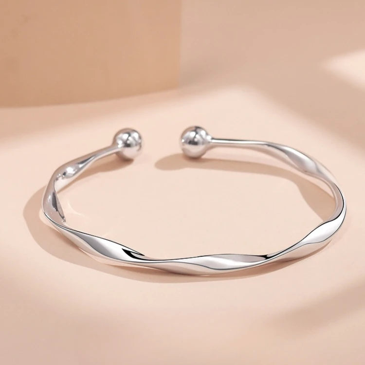 925 Sterling Silver Lantern Ball Charm Bracelet