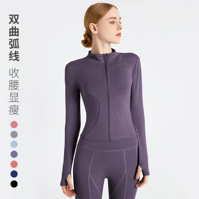Women’s Zip Sports Jacket Winter Activewear