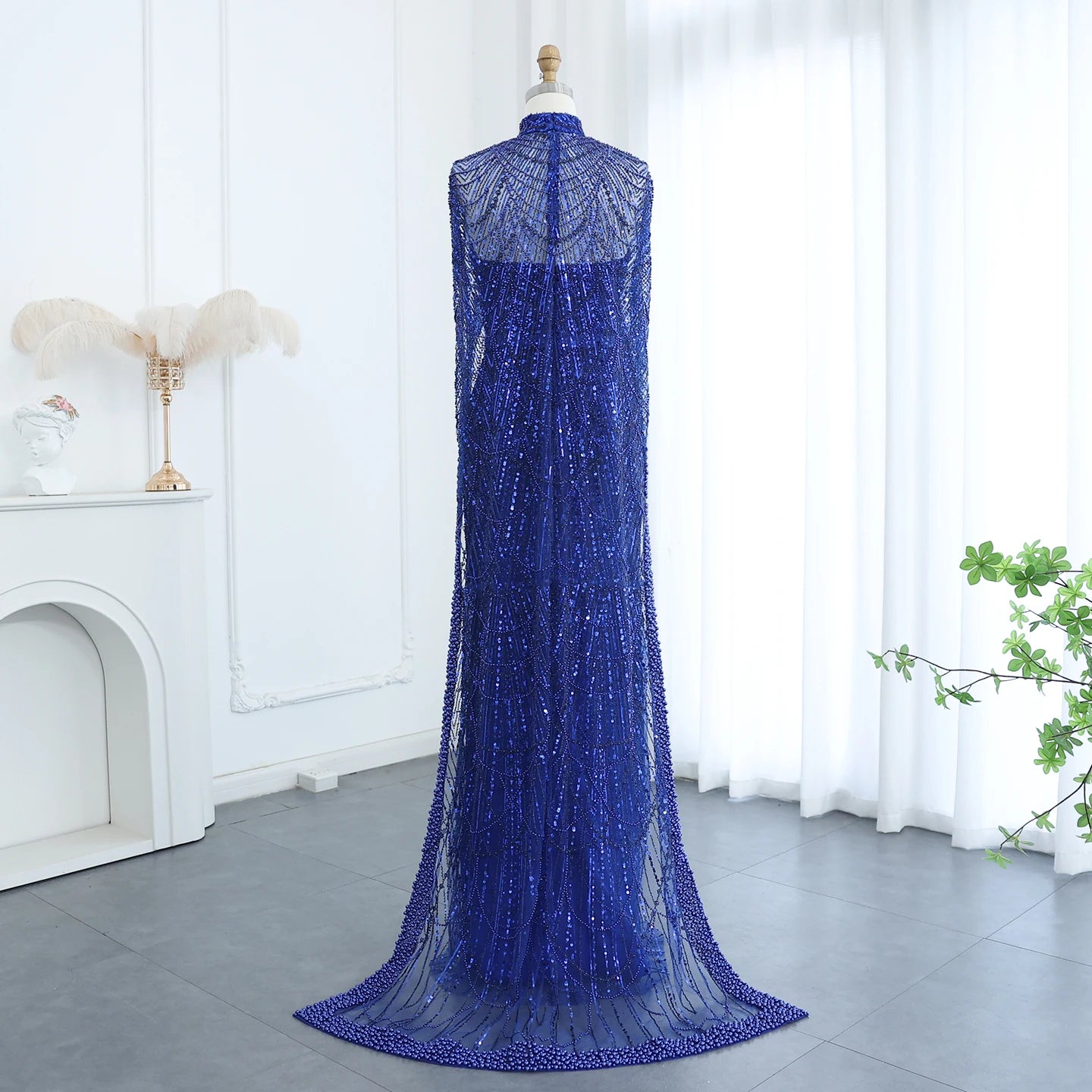 Sharon Said Luxury Pearls Dubai Champagne Evening Dresses