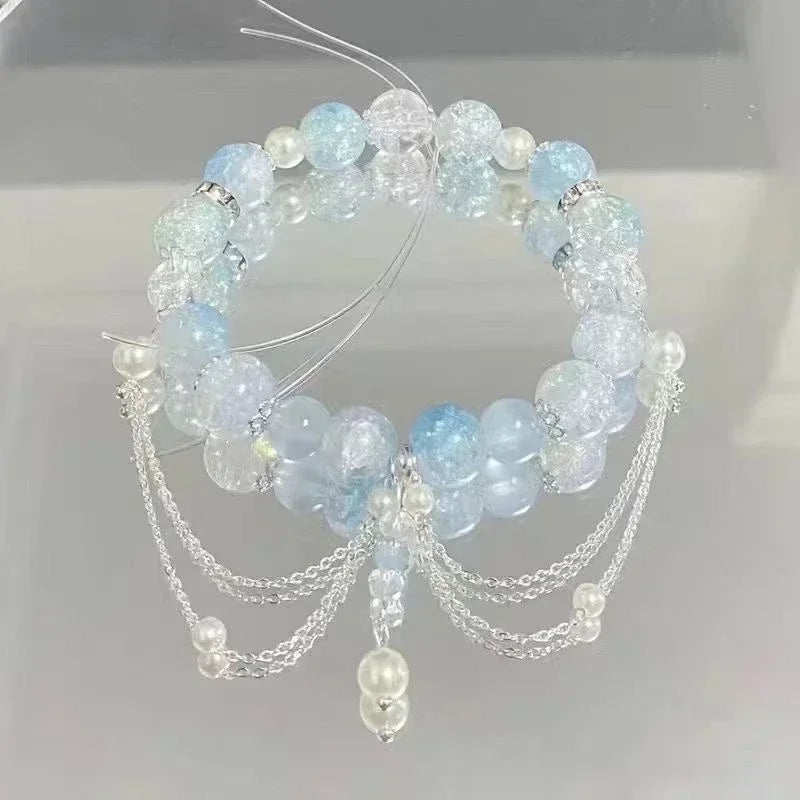 Personalized Bead Tassel Bracelet for Women