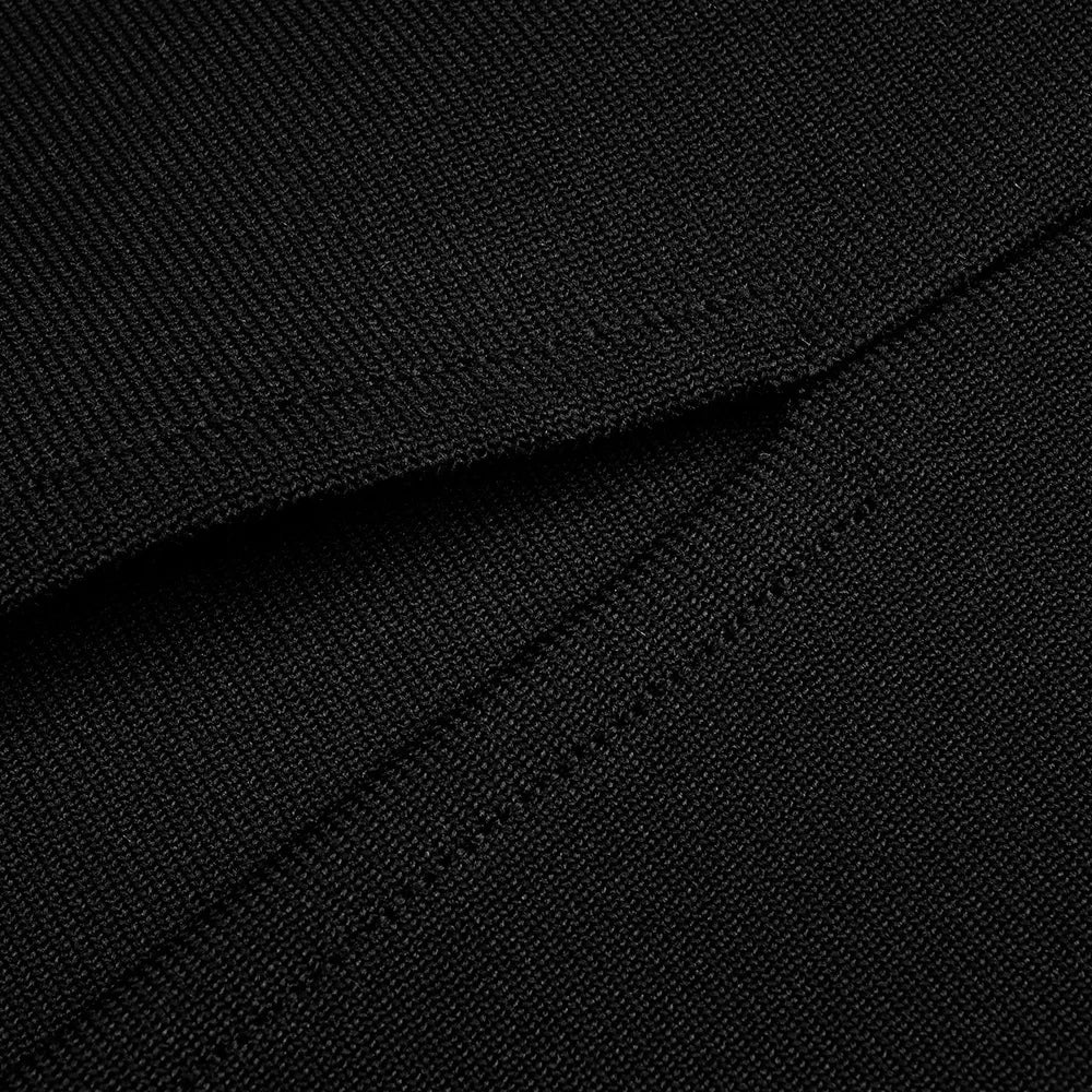 2024 New Summer Black Strapless Long Split Bandage Dress