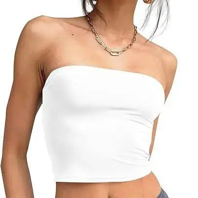 Women's Strapl irt oulderl Vest Bal Casual Sle Inner Wear Polyester Fiber Regular Length Spring Season