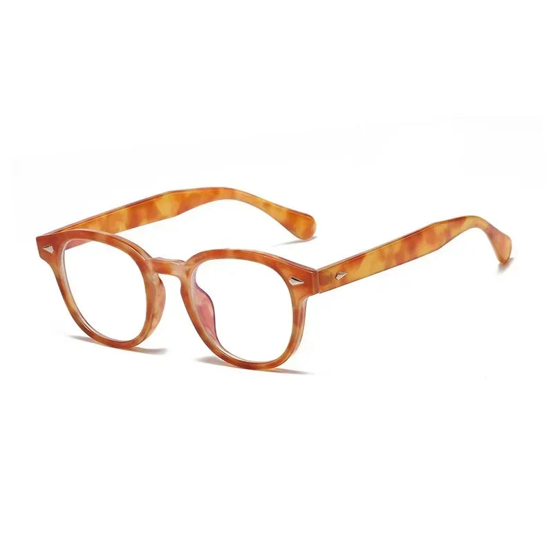 JNPCXI Retro Round Rivet Sunglasses UV400