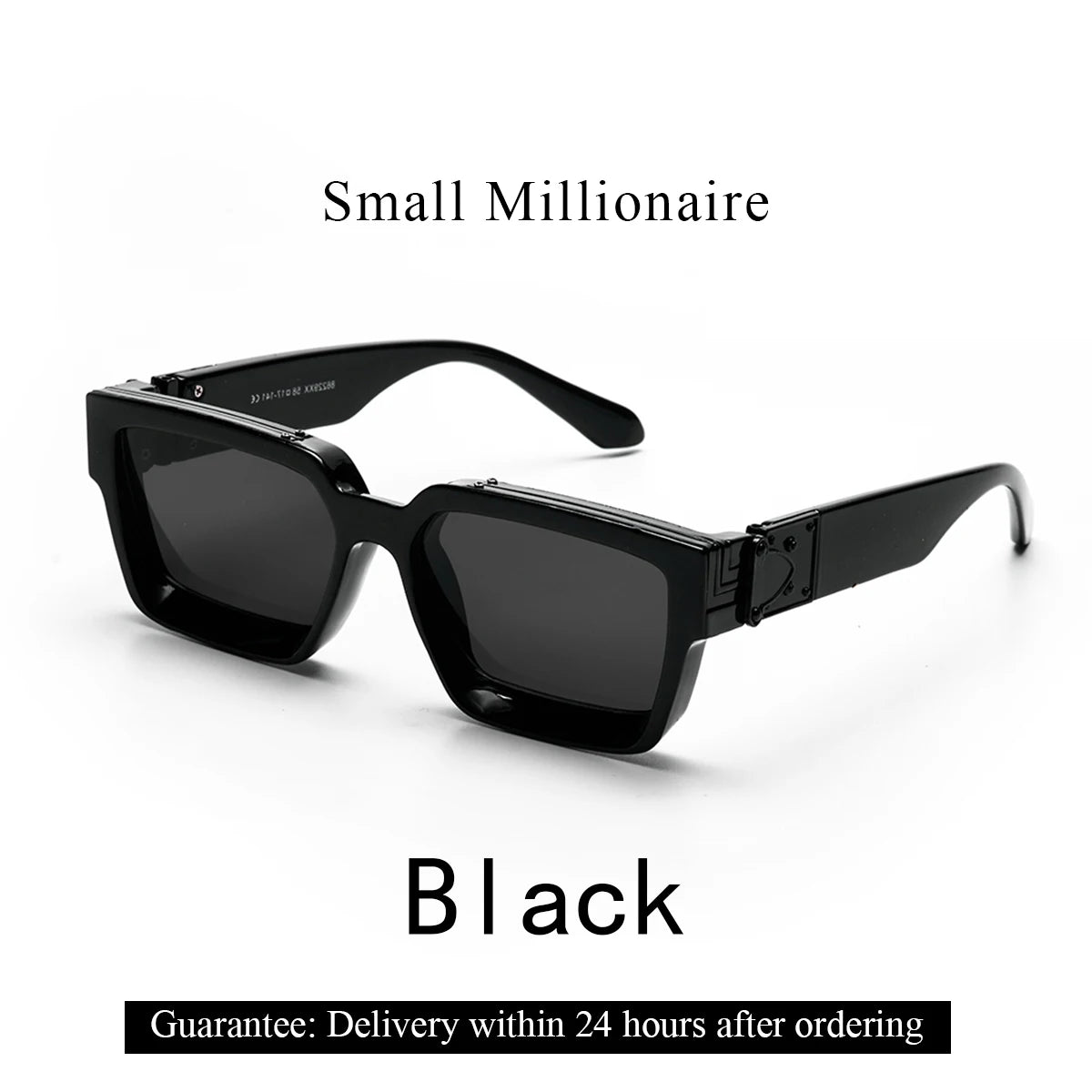 Ruiao Retro Black Luxury Sunglasses 2024