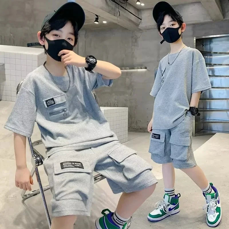 Boys' Sporty T-Shirt & Shorts Set