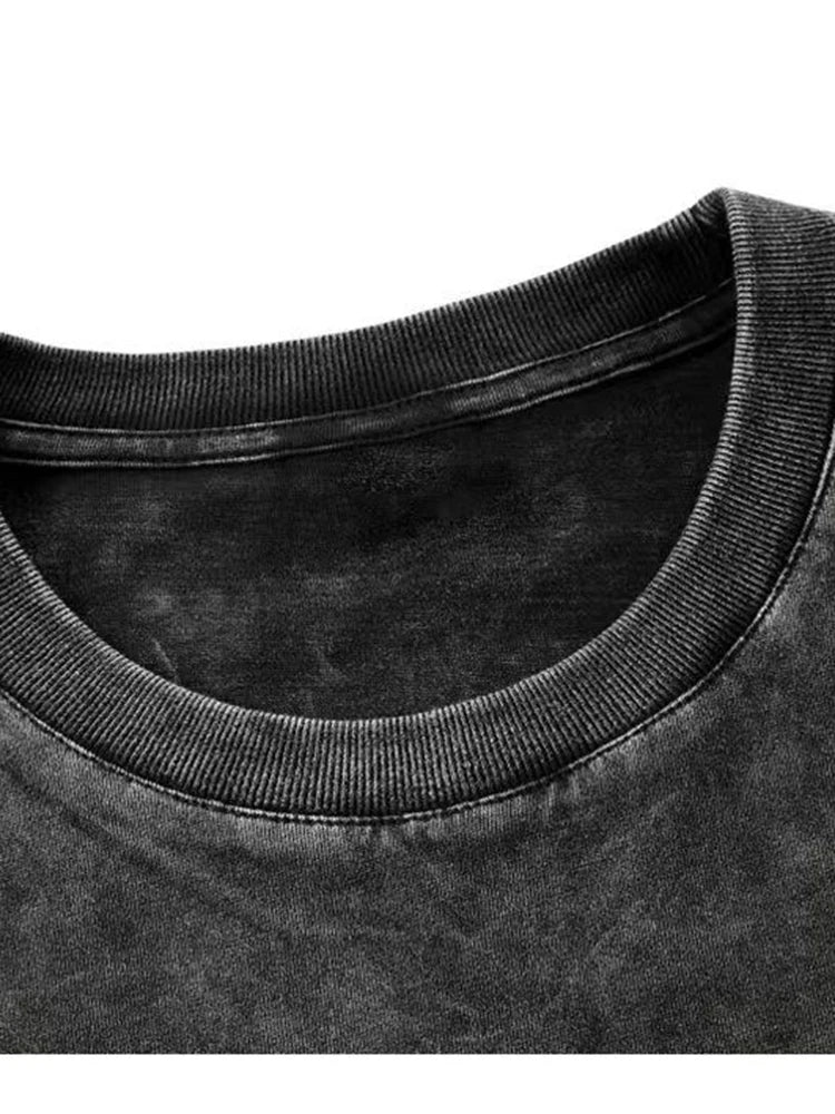 Vintage Washed Street Hip Hop T-Shirt
