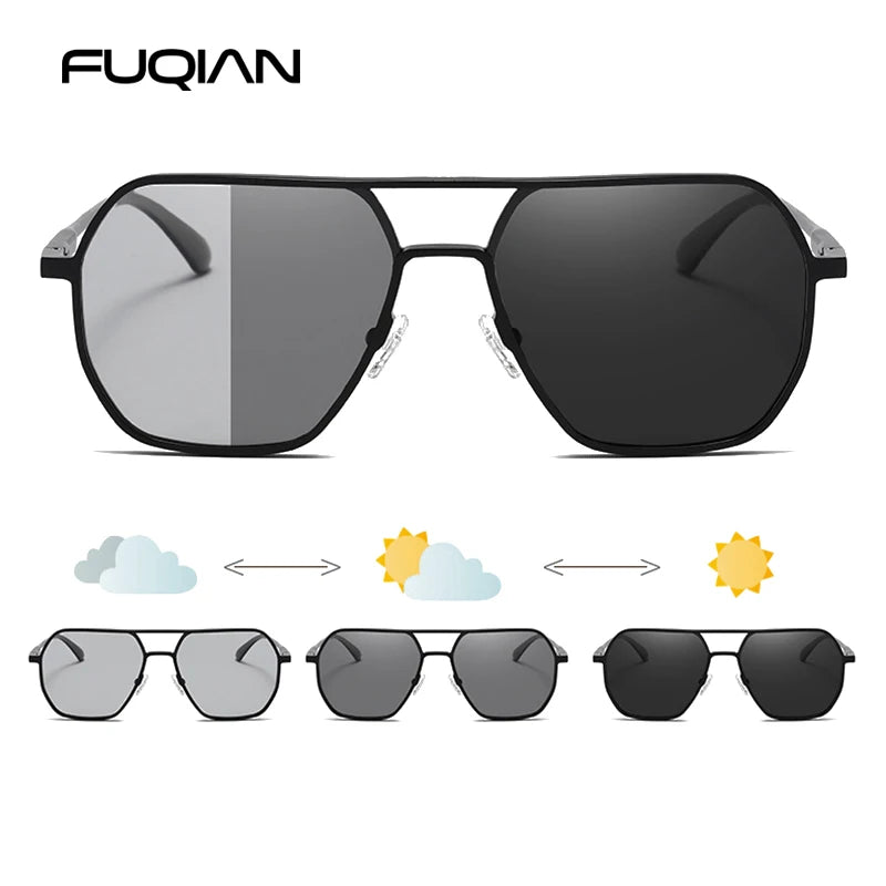 Luxury Photochromic Polarized Sunglasses
