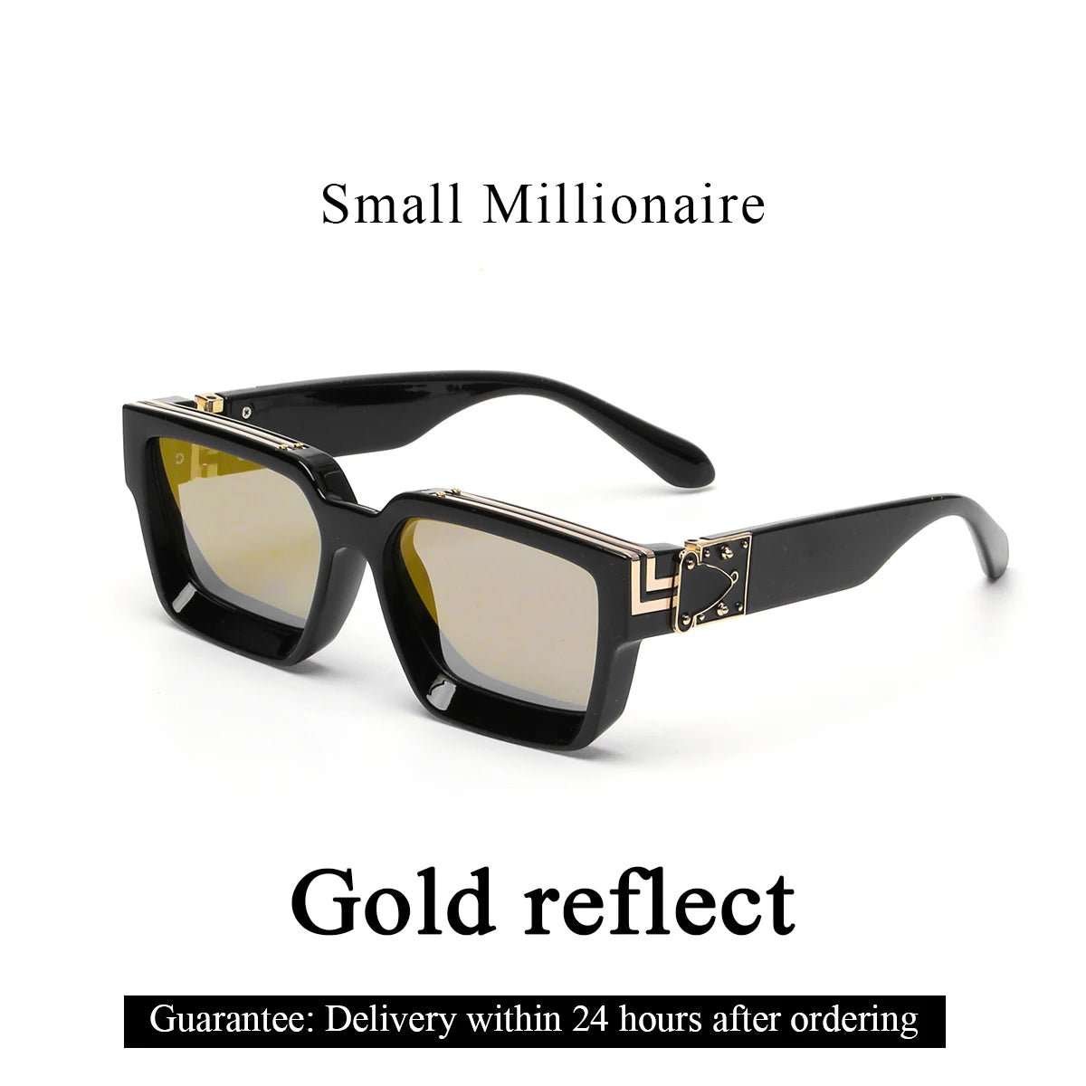 Ruiao Retro Black Luxury Sunglasses 2024
