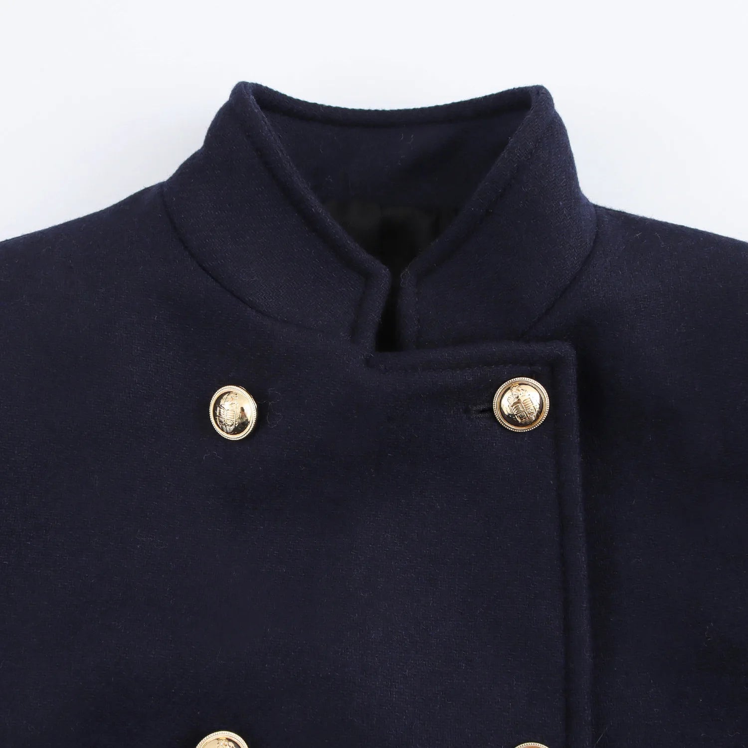 Winter Coat For Women 2024 Solid Lapel Double Breasted