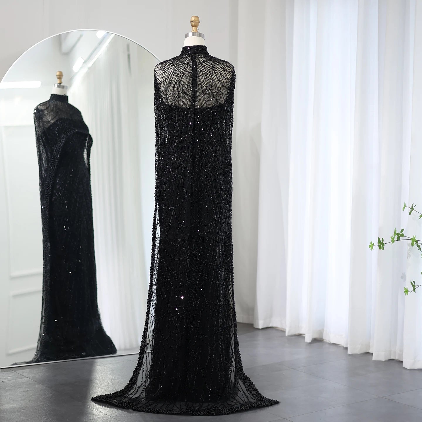 Sharon Said Luxury Pearls Dubai Champagne Evening Dresses