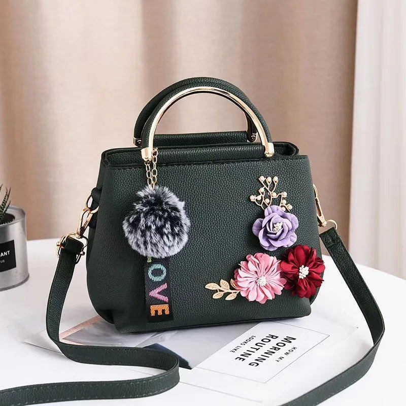 3D Flower Mini Crossbody Handbag