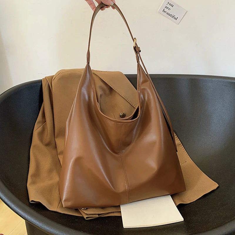 2025 High-Quality PU Large Tote Bag