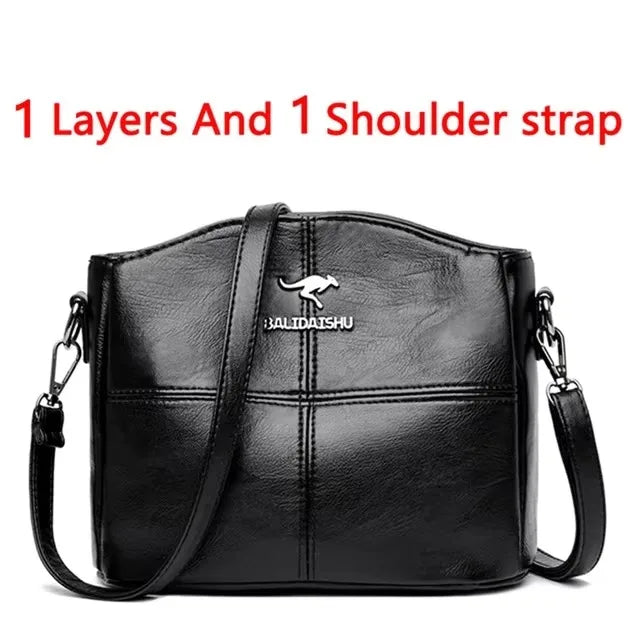 Luxury Print Leather Women’s Shoulder Bag