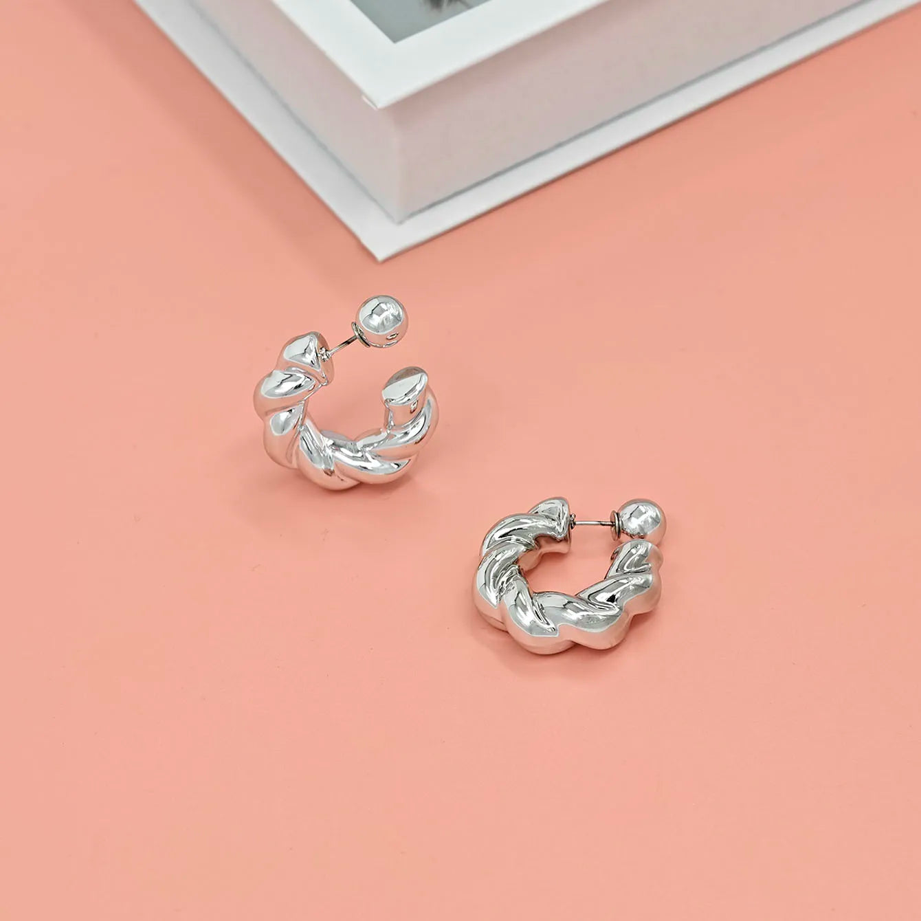 Fashionable C-Shaped Earrings