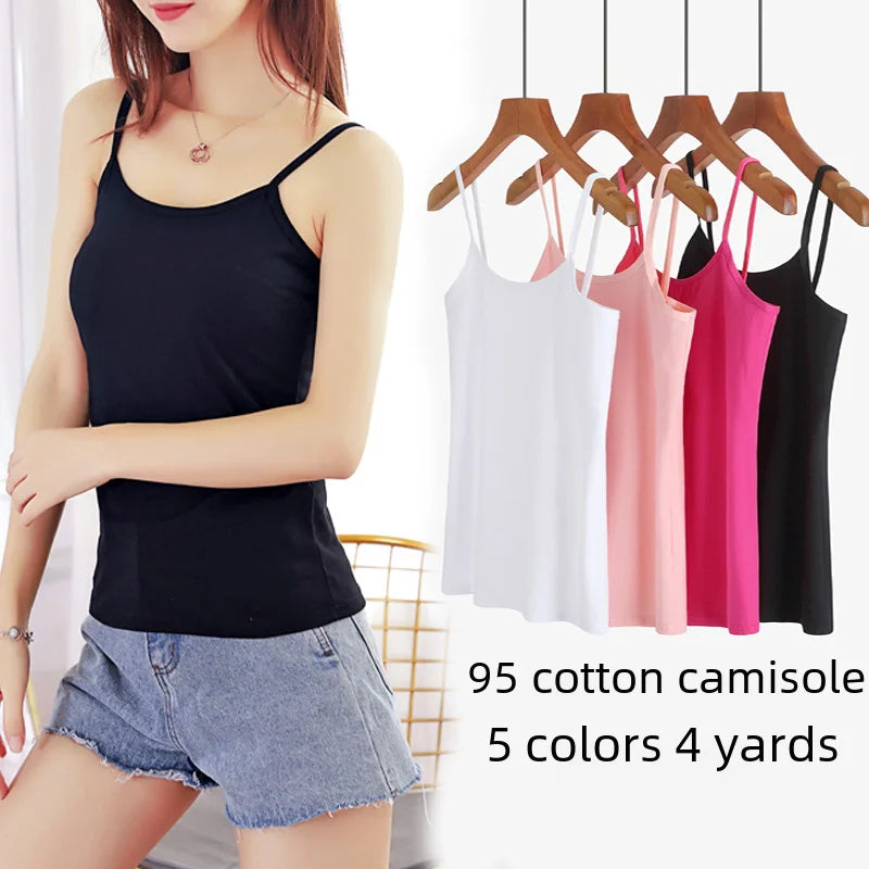Pure Cotton White Sleeveless Tank Top