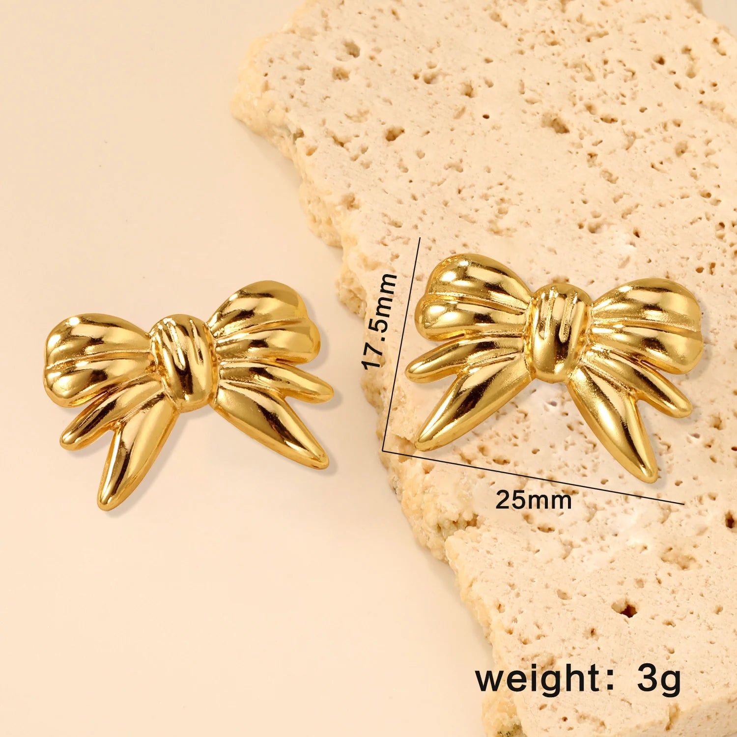LUXUSTEEL Shell Water Drop Pearl Stud Earrings