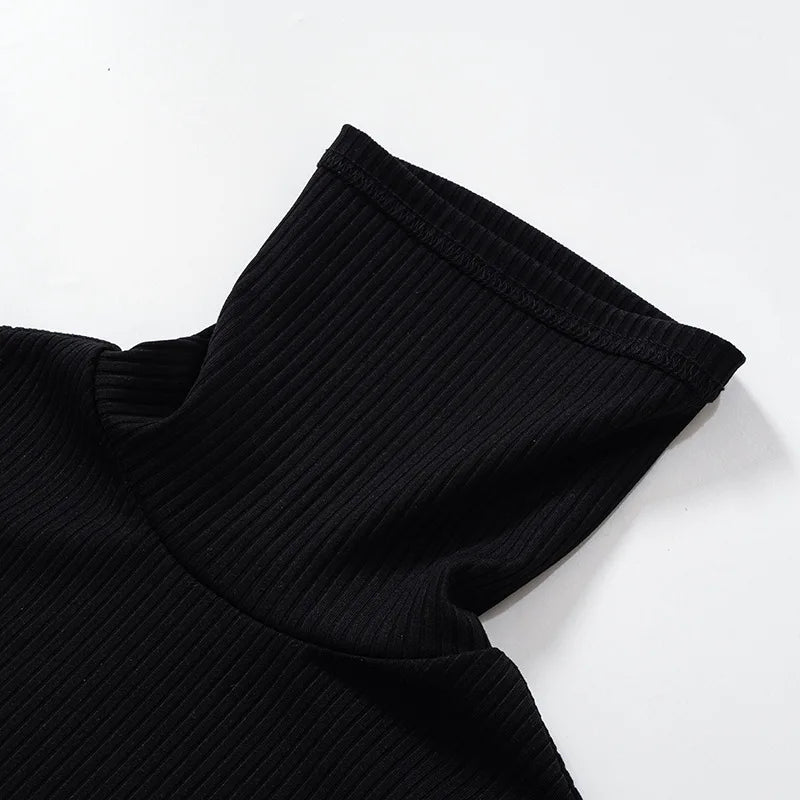 Dresses for Women 2022 Sexy Turtleneck Knitted Bodycon Dress Women Autumn Winter Long Sleeve Sweater Dress