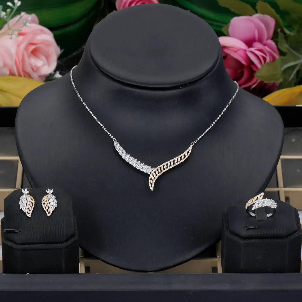 Luxury Saudi Arabia Bridal Jewelry Set