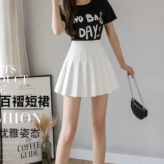 Women’s High-Waist Pleated Mini Skirt
