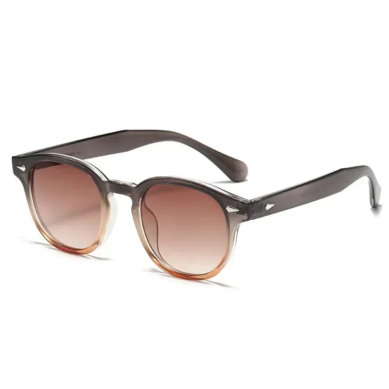 JNPCXI Retro Round Rivet Sunglasses UV400
