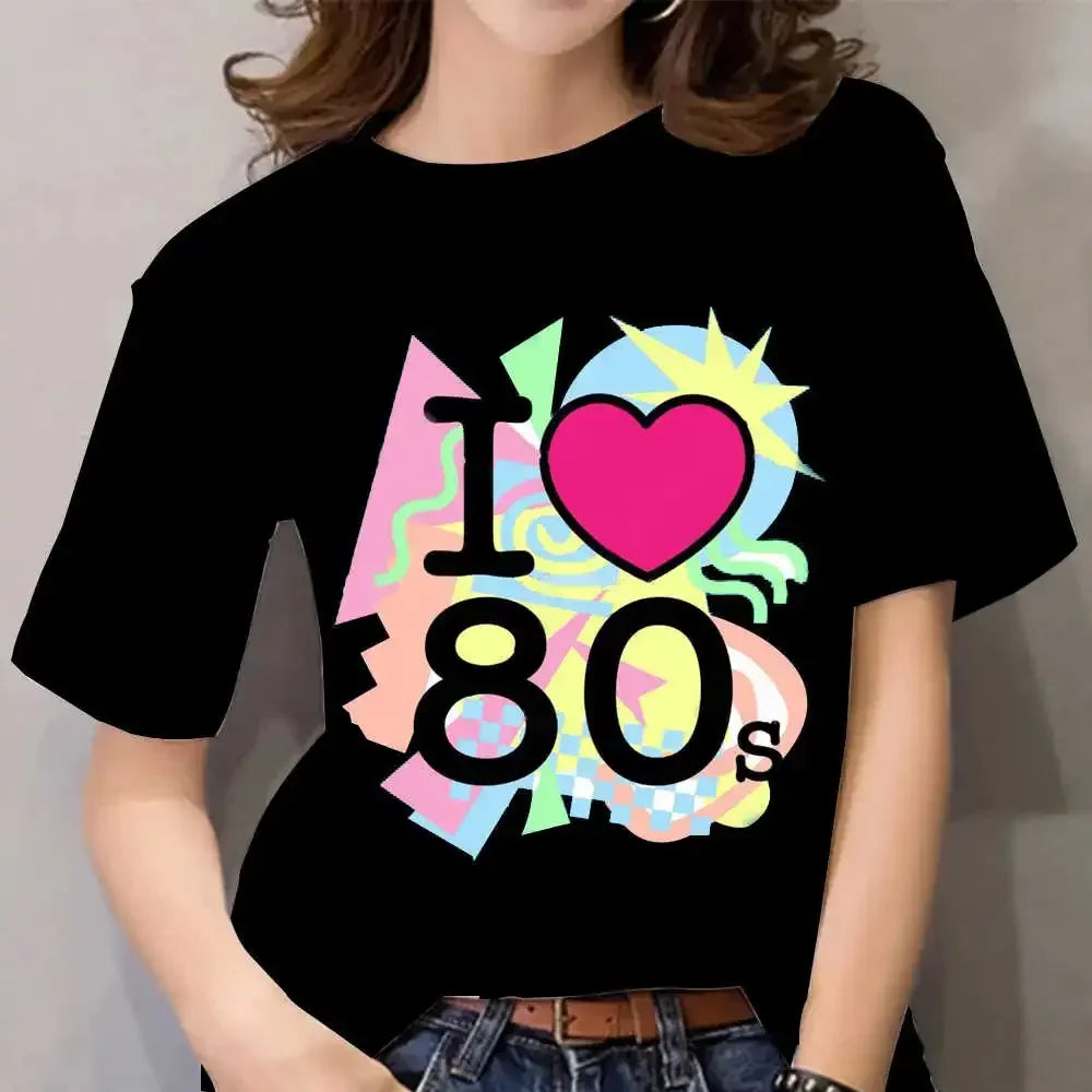 Love 80 3D Print Oversized T-shirt
