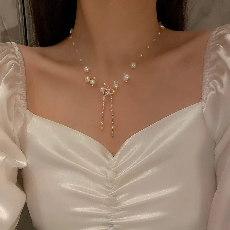 Double Love Pendant Multi-Layer Necklace