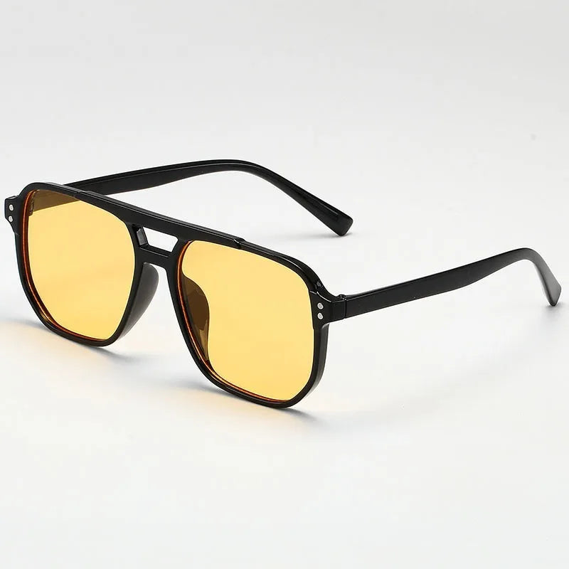 Vintage Big Square Sunglasses UV400 Unisex