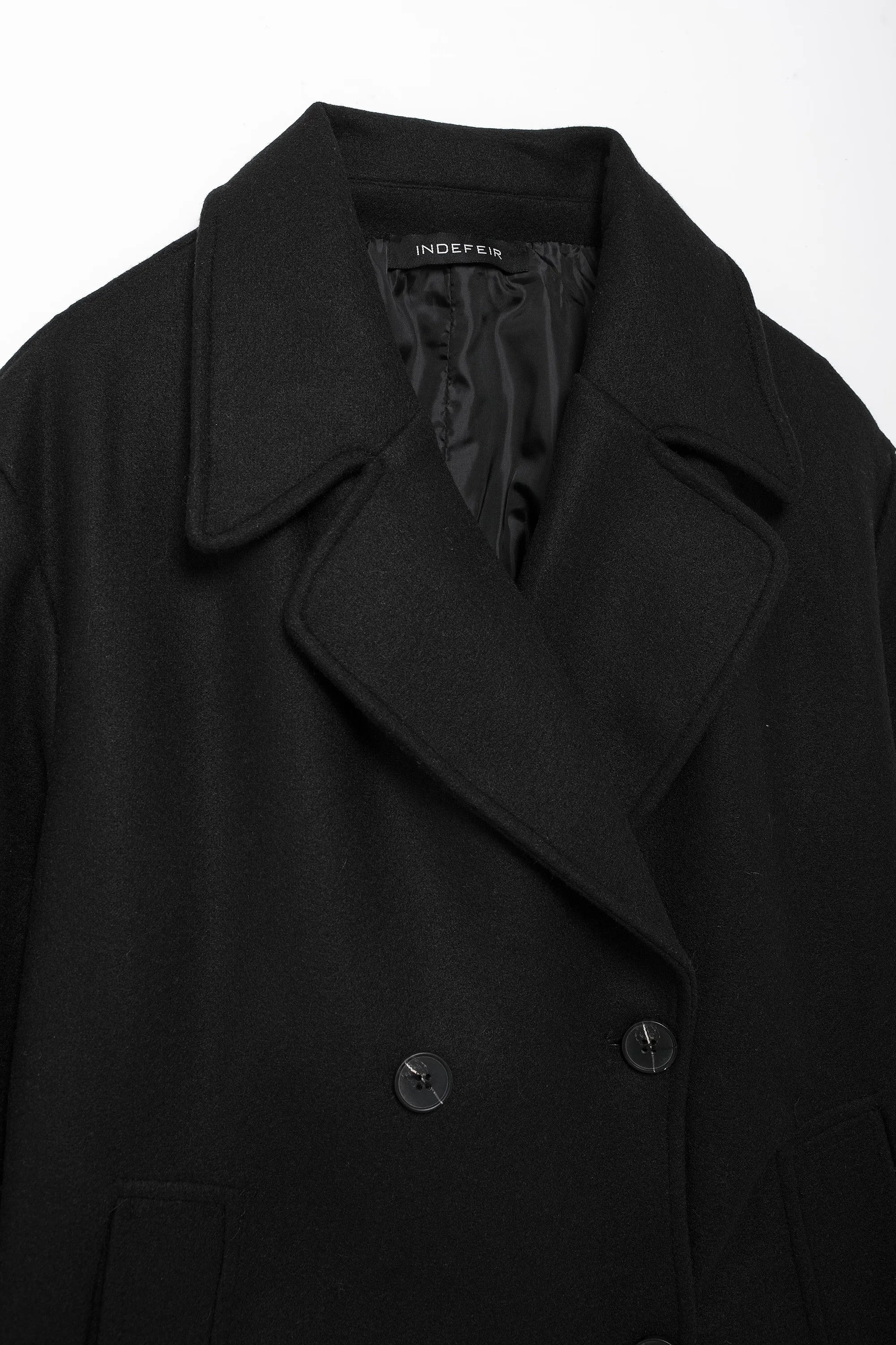 Winter Coat For Women 2024 Solid Lapel Double Breasted Long
