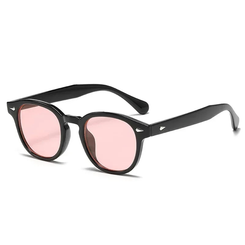JNPCXI Retro Round Rivet Sunglasses UV400