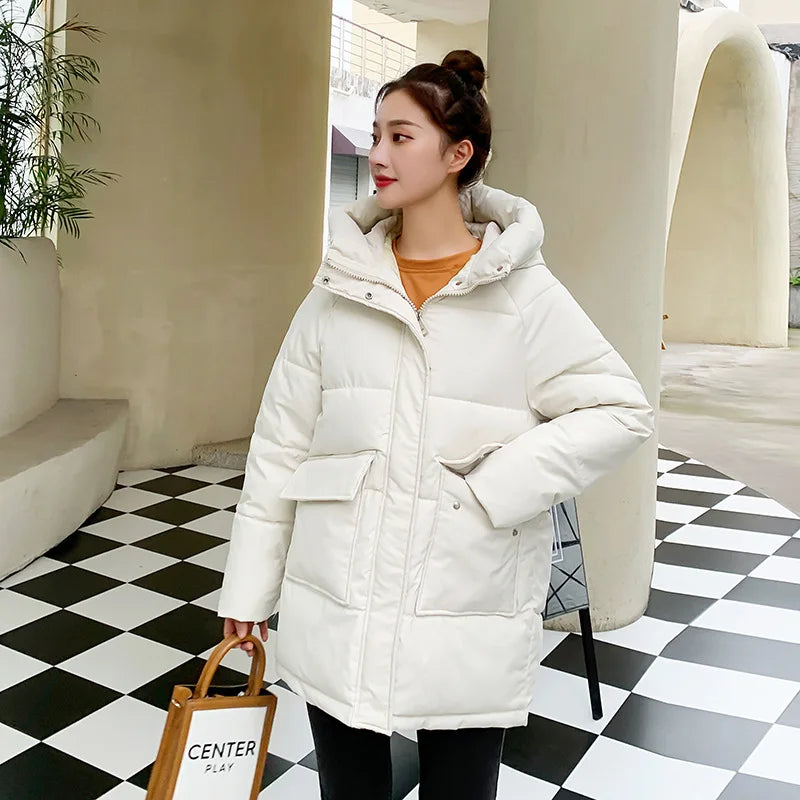Women Winter Oversize Outwear Cotton Down Coat