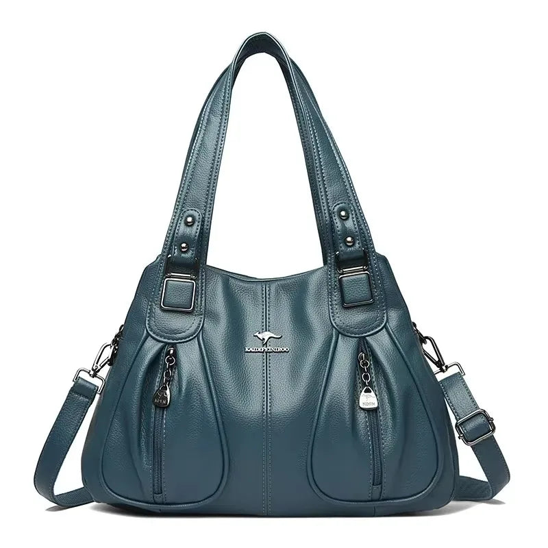 Luxury Print Leather Women’s Shoulder Bag