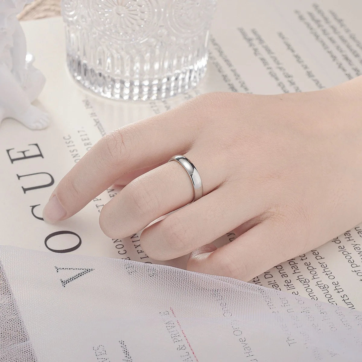 Gold Plated Simple Couple's Ring