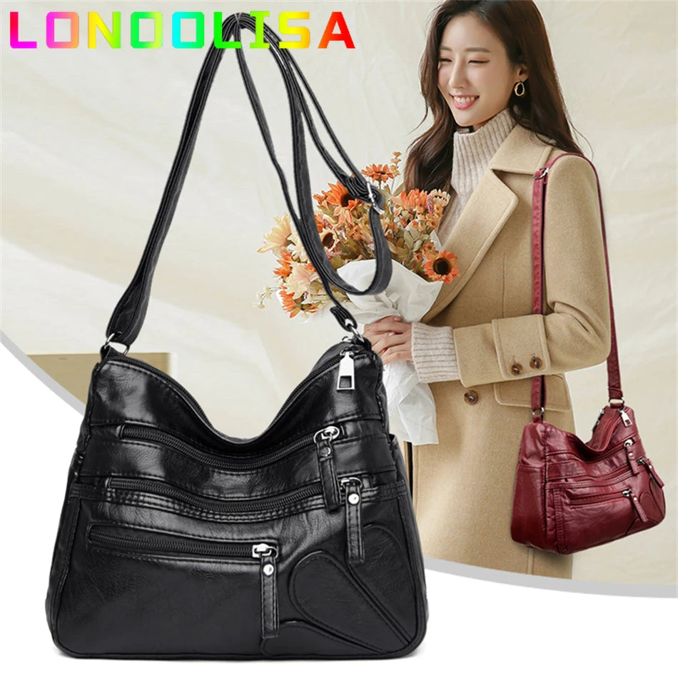 High-Quality PU Leather Crossbody Bag