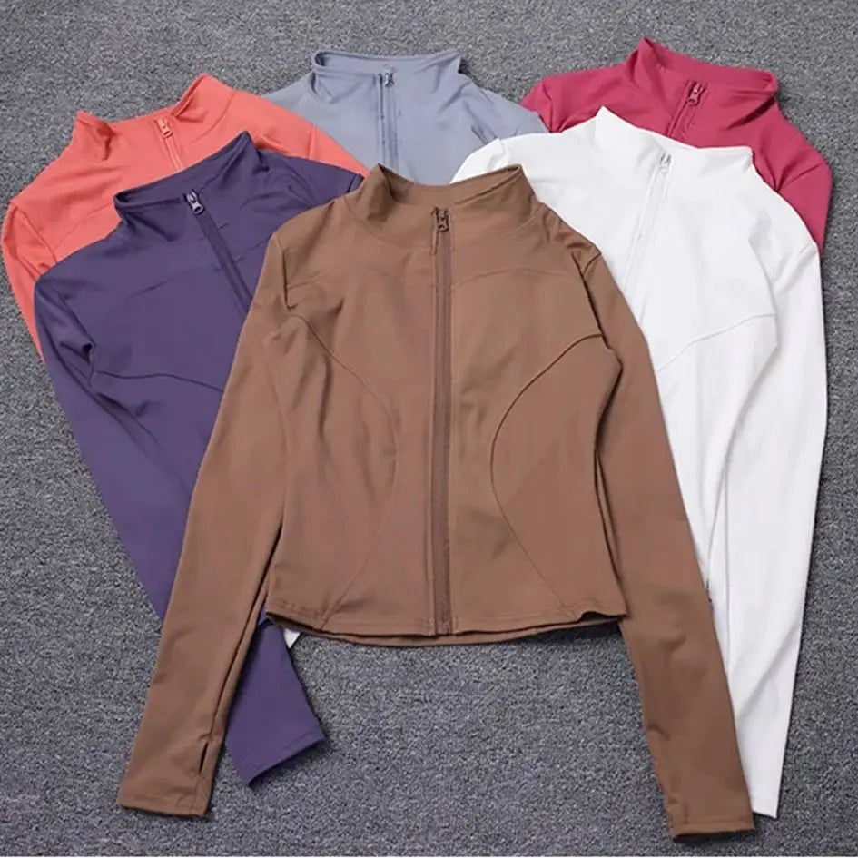 Women’s Zip-Up Athleisure Sport Top