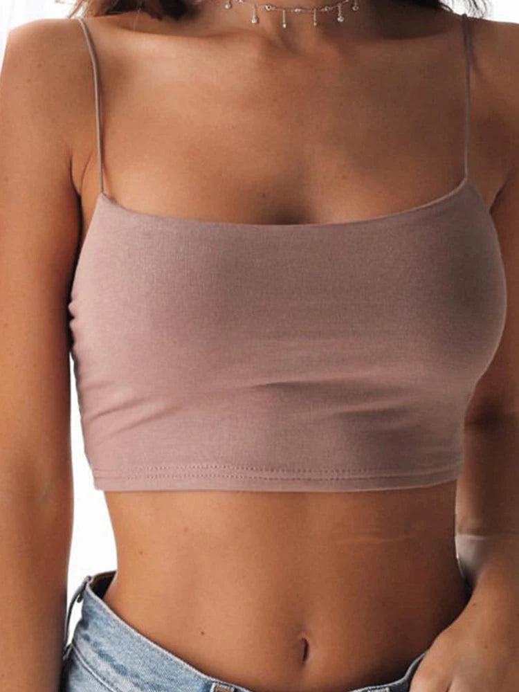 Sexy Black Halter Crop Tank Top