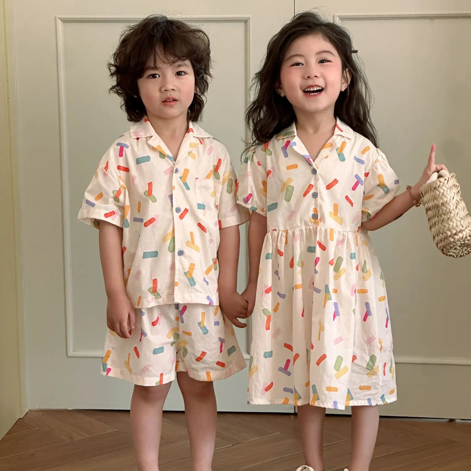 Siblings Summer Tee & Shorts Set