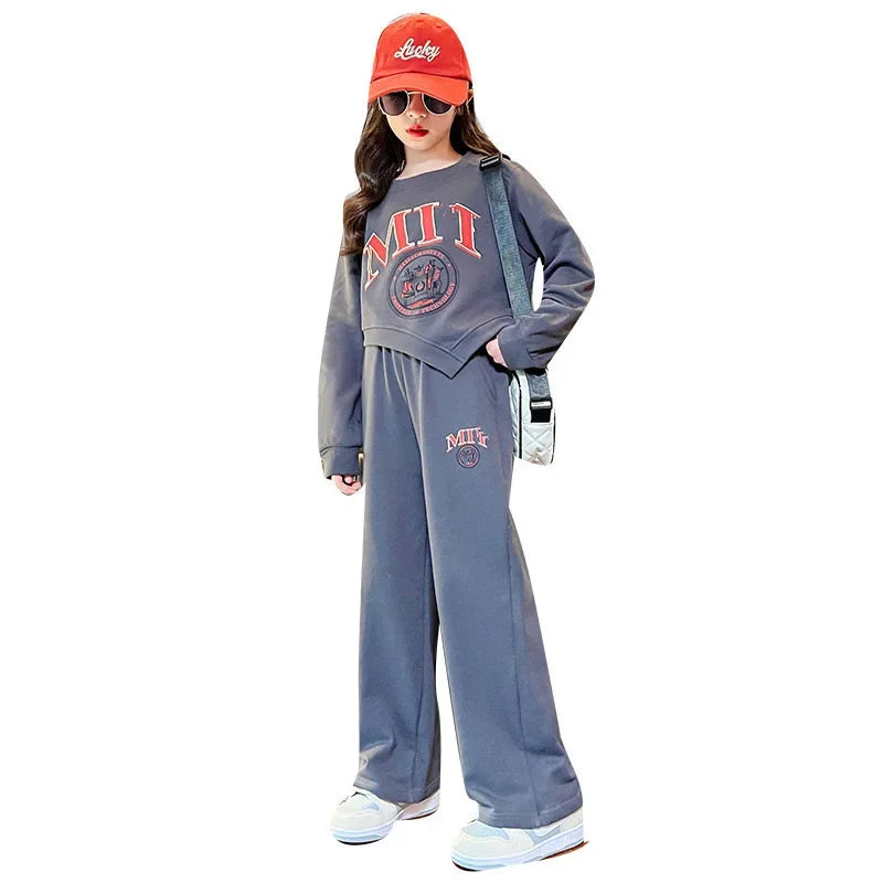 Girls' Wide Leg Pants & Top Set