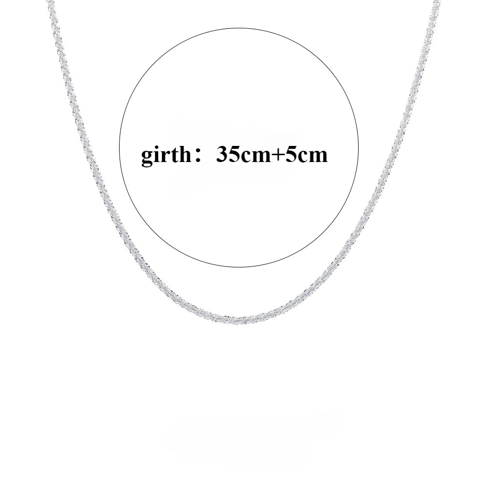 Shiny Gypsophila Necklace & Bracelet Set