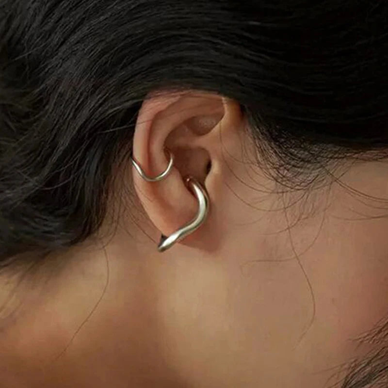 Punk Geometric Ear Cuff Earrings