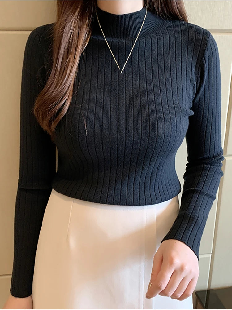ITOOLIN Women's Cashmere Mockneck Sweater