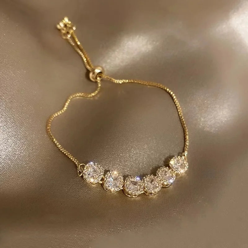 7Pcs Punk Vintage Gold Arrowhead Bracelets Set