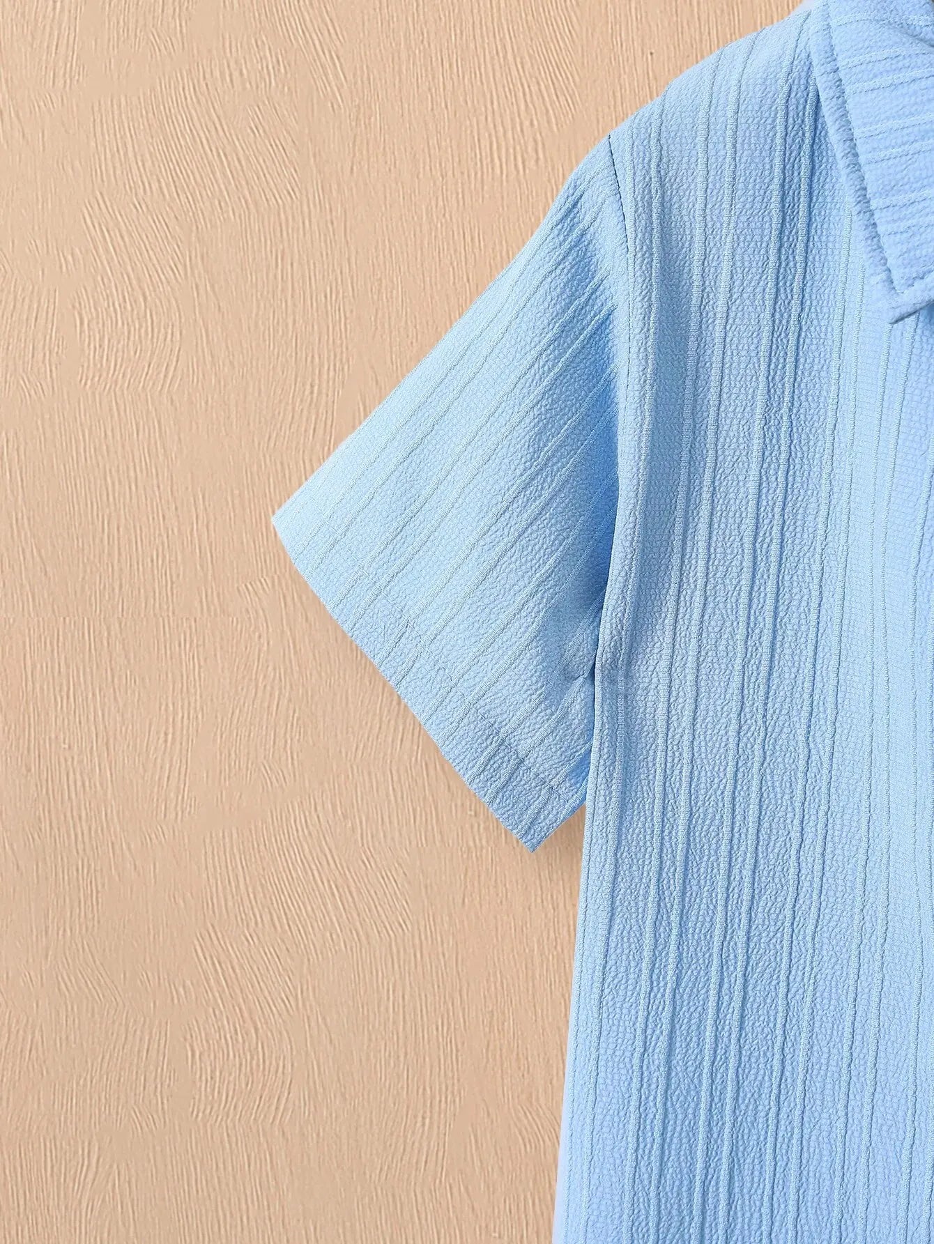 Boys' Blue Wave Shirt & Shorts Set